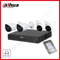 DAHUA 4-ch Audio HDCVI 1080p 2MP Analog Camera Package