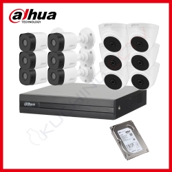 DAHUA 16-ch HDCVI 1080p 2MP Analog Camera Package