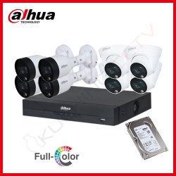 DAHUA 8-ch Full Color 1080p 2MP IP Network Camera Package